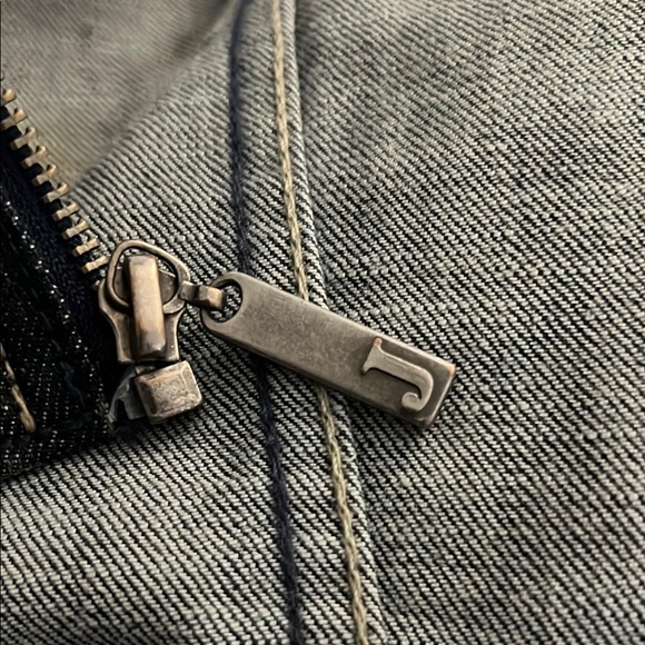 Juicy Couture ‘Juicy’ Patch Zip Up Denim Jacket Blue SZ XL VTG Y2K Classic - Picture 11 of 11